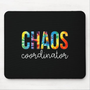 Mousepad Coordenador do Caos Tie Dye Apreciação Dia De Volt