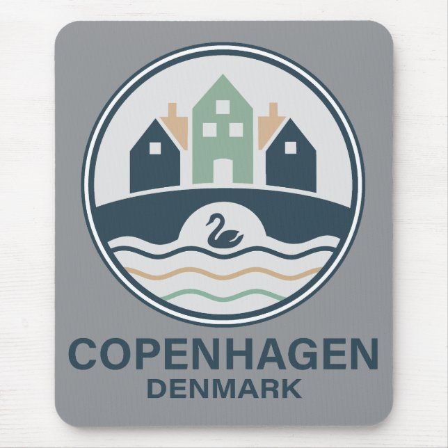 Mousepad Copenhagen Denmark Europe (Frente)