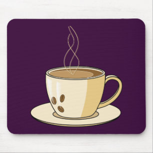 Mousepad Copo de café com um vapor