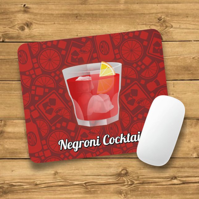 Mousepad Coquetel Negroni (Criador carregado)