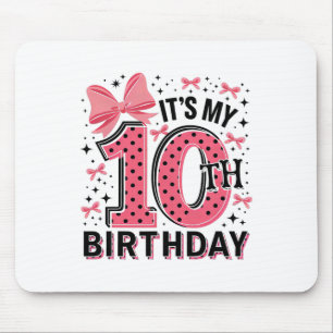 Mousepad Coquette Birthday Girl 10 Anos