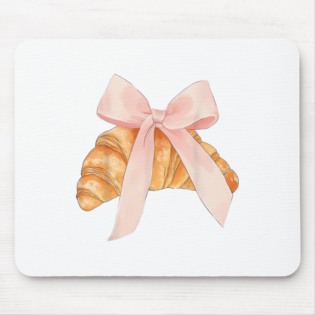 Mousepad Coquette Pink Arco Croissant Baker (Frente)