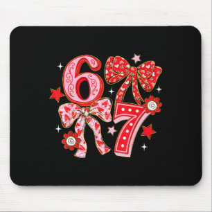 Mousepad Coquette Valentine 67 Seis Sete Laço Dia dos Namor