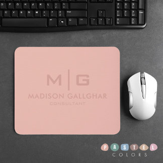 Mousepad Cor Cor rosa-rosa do Salmão Pêssego Pêssego Suave 