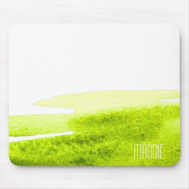Mousepad Cor da água do limão verde mínima (Frente)