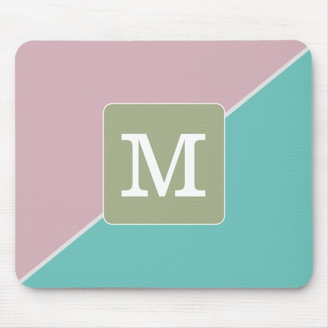 Mousepad Cor da pasta correspondente ao azul-rosa inicial v (Frente)