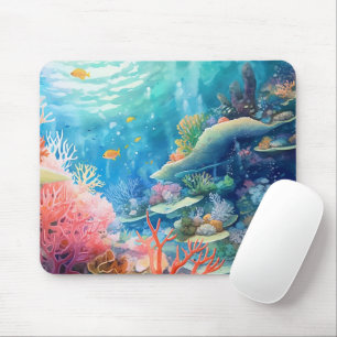 Mousepad Cor d'água do recife da barreira do excelente