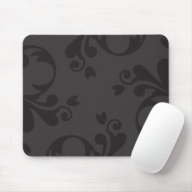 Mousepad Cor damasco, Cinza, Damasco, Damasco Francês (Com mouse)