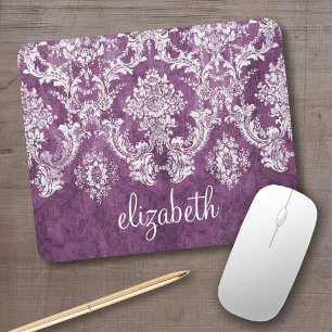 Mousepad Cor damasco e Nome da Vintage Plum