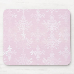 Mousepad cor damasco rosa suave