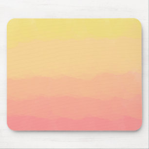 Mousepad cor de água de coral de laranja de verão fresco