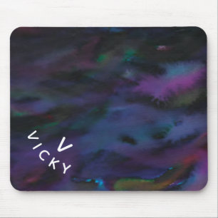 Mousepad Cor de água fumosa, abstrato, personalizada e fune