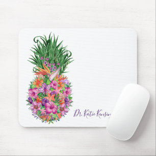 Mousepad Cor de Aquarela Tropical Personalizada