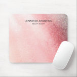 Mousepad Cor-de-rosa-claro com brilho moderno<br><div class="desc">Moderno,  rosa claro,  brilhante,  design de salão. Edite seu produto em alguns minutos adicionando seus dados. Você pode alterar a fonte/cor/posição por "mais personalização".</div>