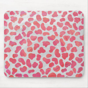 Mousepad Cor-de-rosa Dalmático e Impressão branco