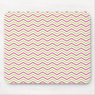 Mousepad Cor-de-rosa e limão Chevron
