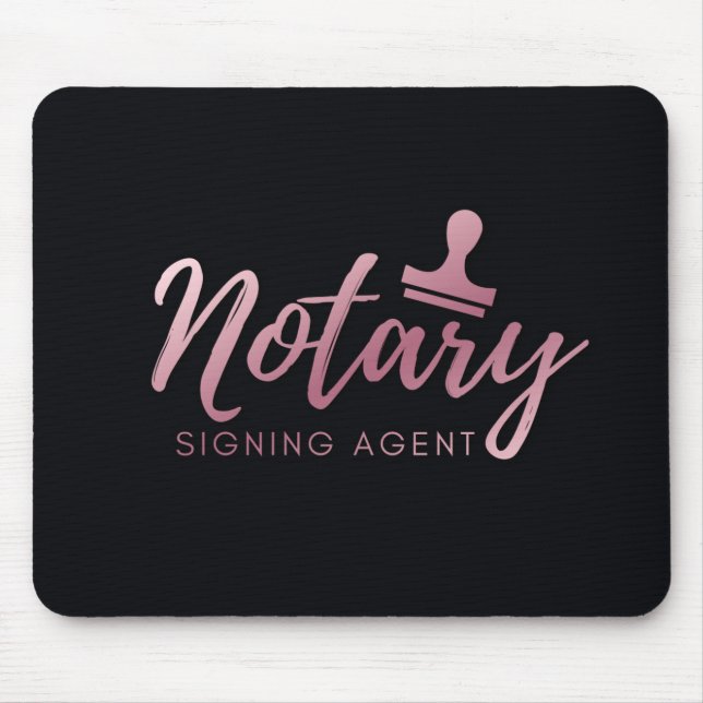 Mousepad Cor-de-rosa notário (Frente)