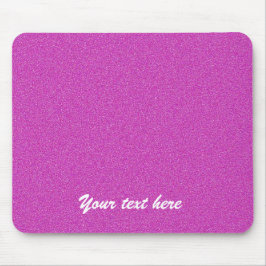 Mousepad Cor-de-rosa-quente de nome personalizado
