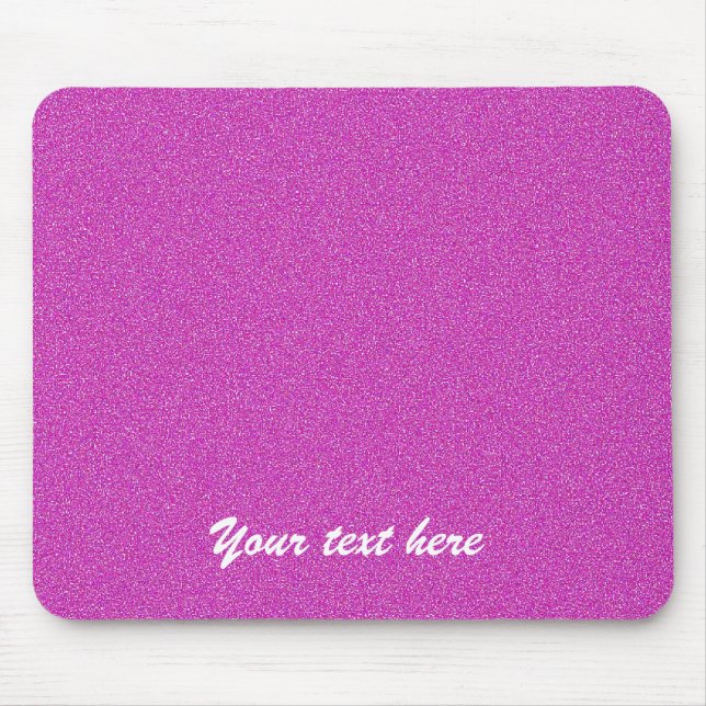 Mousepad Cor-de-rosa-quente de nome personalizado (Frente)