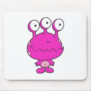 Mousepad cor-de-rosa-quente feliz