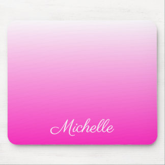 Mousepad Cor-de-rosa quente mbre gradiente de dois tons per