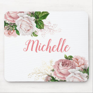 Mousepad Cor-de-rosa-rosa-esbranquiçada