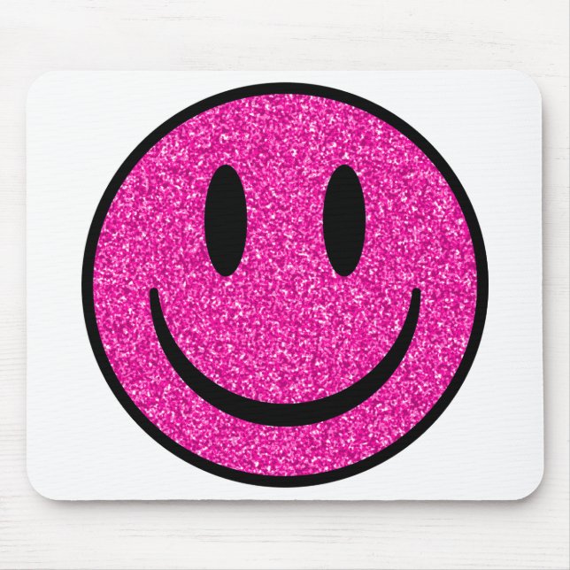Mousepad Cor-de-rosa - Sorriso brilhante (Frente)