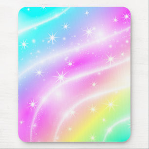 Mousepad Cor do Arco-Íris do Unicorn Pastel