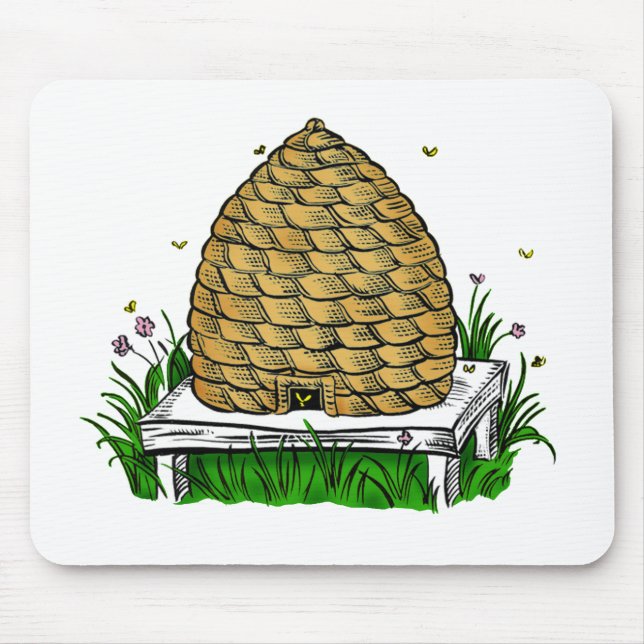 Mousepad cor do skep da abelha (Frente)