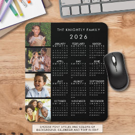 Mousepad Cor Personalizada da Família de Calendários 2023 4