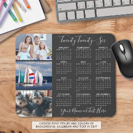 Mousepad Cor Personalizada do Script de Foto do Calendário 