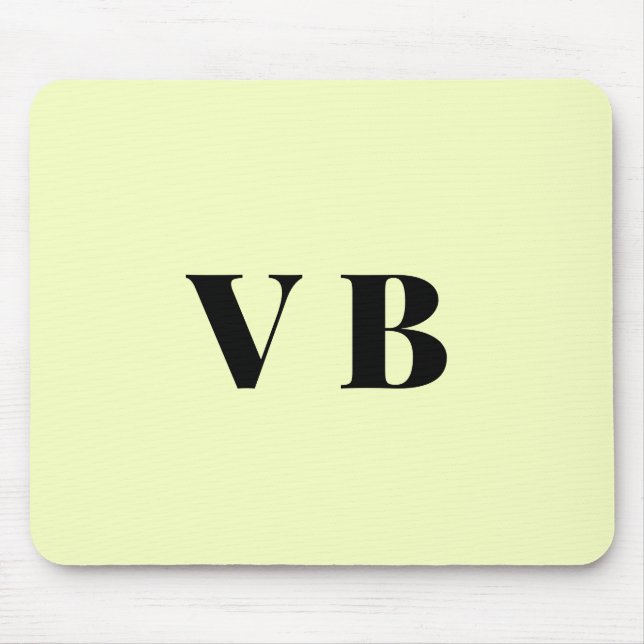Mousepad cor personalizada pastel simples mínima sólida per (Frente)