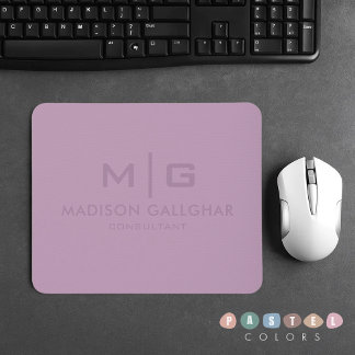 Mousepad Cor Púrpura da Lavanda de Pastel de Luz Suave Sóli