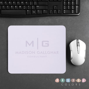 Mousepad Cor Púrpura da Lavanda de Pastel de Luz Suave Sóli