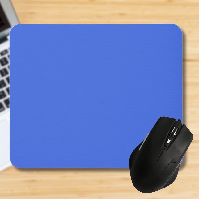 Mousepad Cor Real Azul Sólido | Clássico | Elegante (Criador carregado)