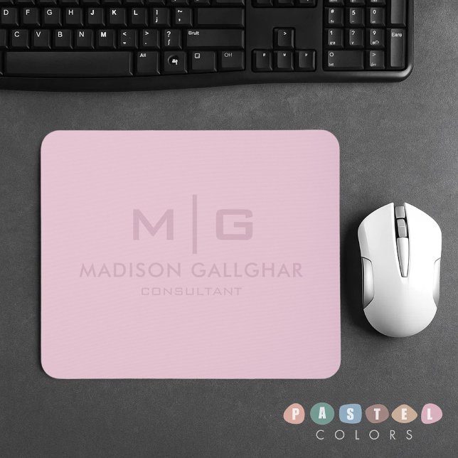 Mousepad Cor rosa-rosa da Orquídea de Pastas Leves Sólidas (Solid Soft Light Pastel Orchid Pink Color Mouse Pad
)