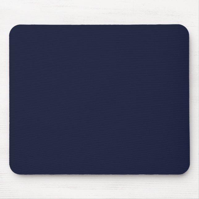 Mousepad Cor Sólida Azul do Marinho da Meia-Noite (Frente)