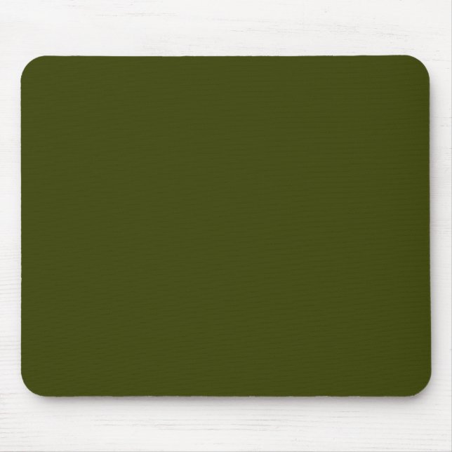Mousepad Cor sólida verde-azeitona escuro (Frente)