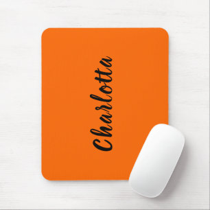 Mousepad Cor Sólido Laranja Neon Sunset Personalizada