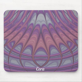 Mousepad CORA ~ Lavanda rosa e Design roxa