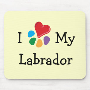 Mousepad Coração animal de Lover_I meu Labrador