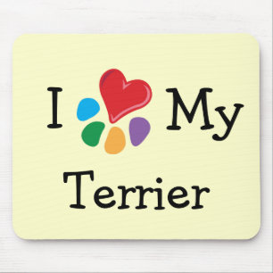 Mousepad Coração animal de Lover_I meu Terrier