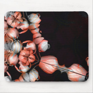 Mousepad "Coração branco em preto do sol"