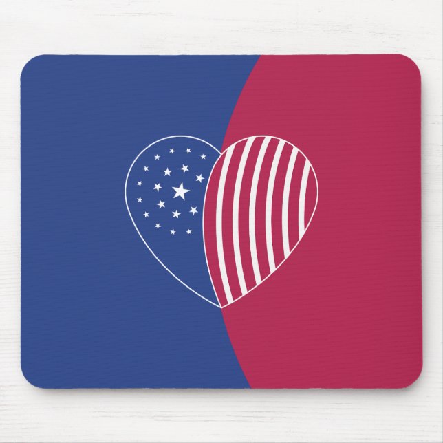 Mousepad Coração da América (Curva) (Frente)