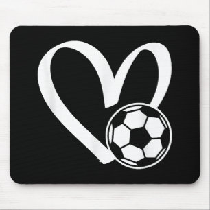 Mousepad Coração da Bola do Futebol