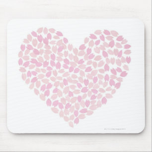 Mousepad Coração da flor de cerejeira