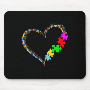 Mousepad Coração de Amor Conscientização sobre Autismo Peça