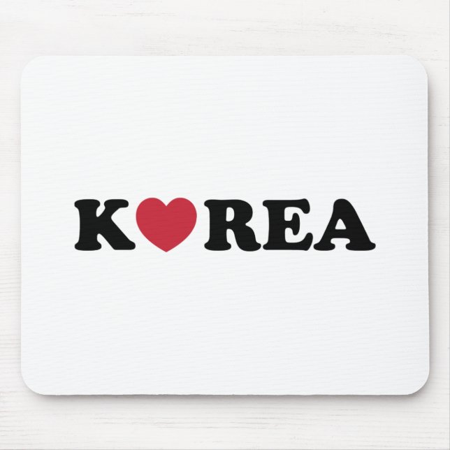 Mousepad Coração de Amor da Coreia (Frente)