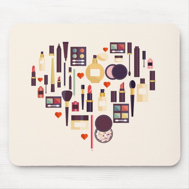 Mousepad Coração de Comestics (Frente)