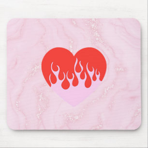 Mousepad Coração de Fogo